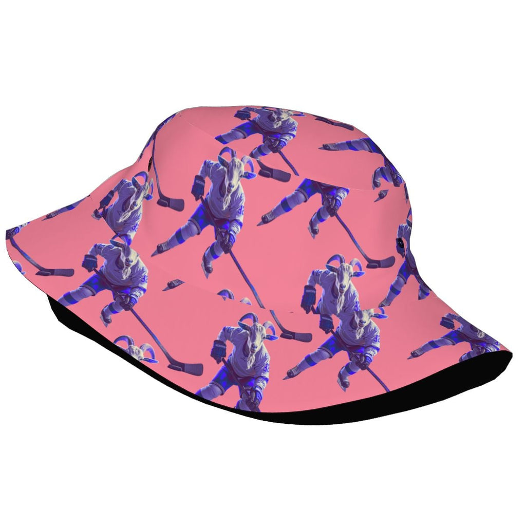 Drip Bucket Hat - The Hockey Goat Pink
