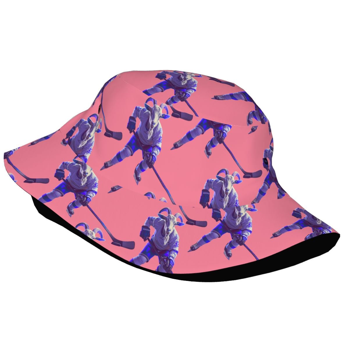 Drip Bucket Hat - The Hockey Goat Pink