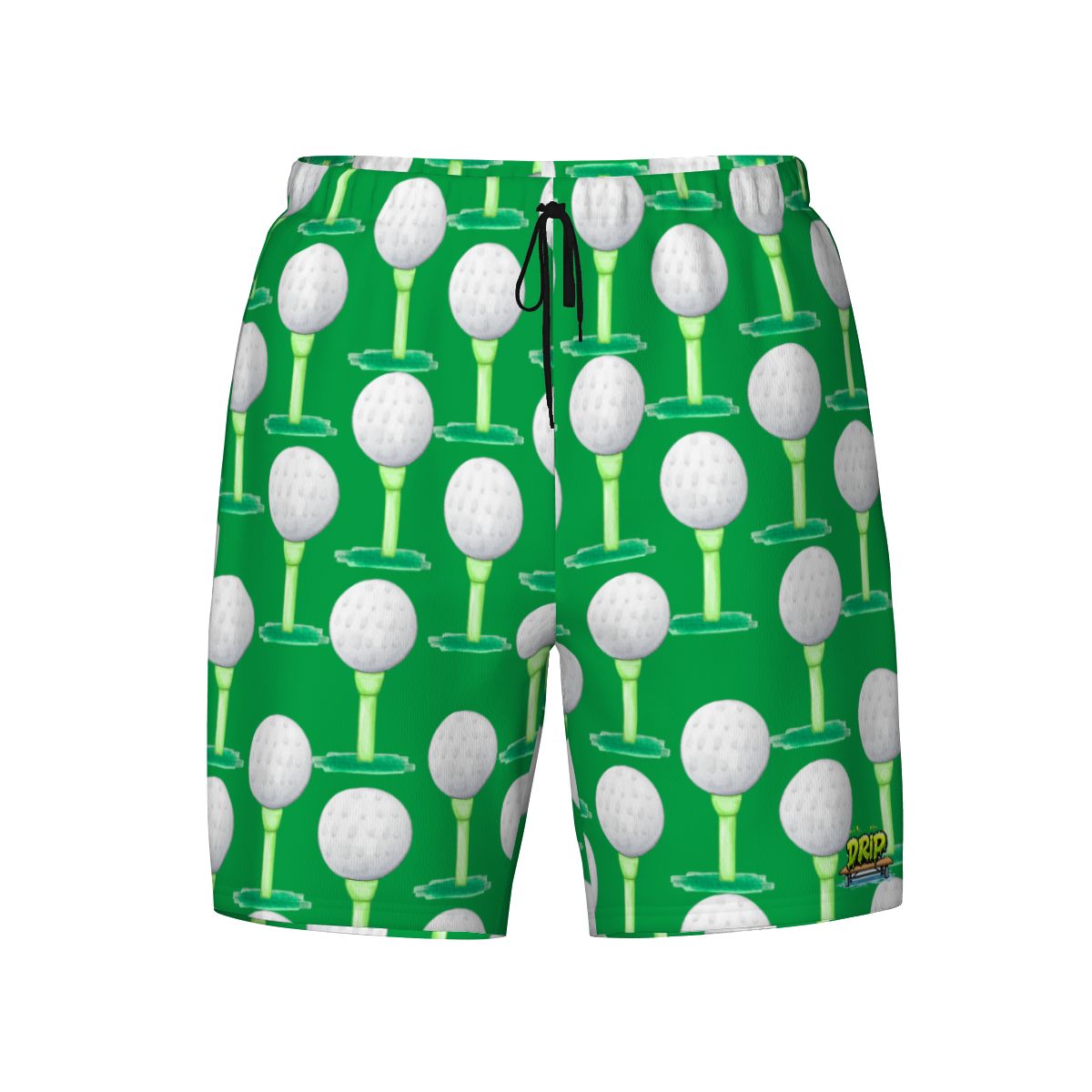 W2W Pro Mesh Hybrid Shorts - Golf Ball and Tee Classic Green