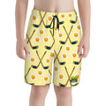 Youth Swim Shorts - Sunnyside Snipes Yellow