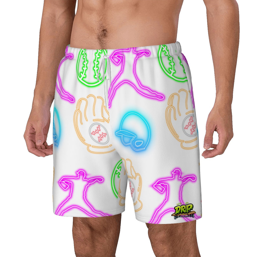 W2W Pro Mesh Hybrid Shorts - White Neon Lights