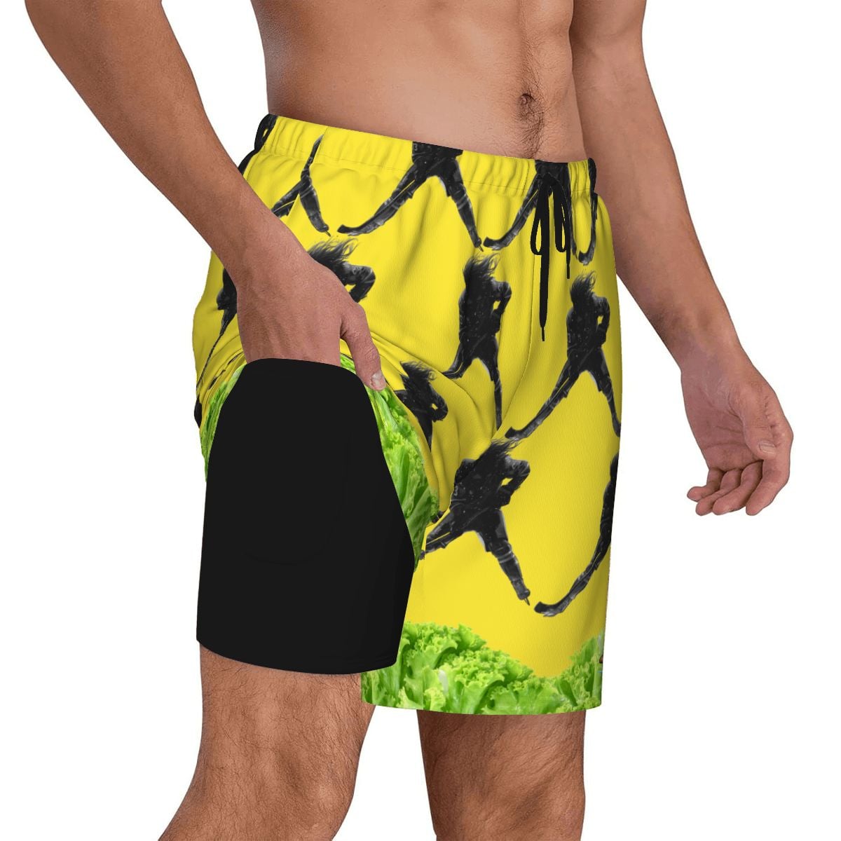 W2W Pro Mesh Hybrid Shorts - Lettuce Hockey Hair Flo
