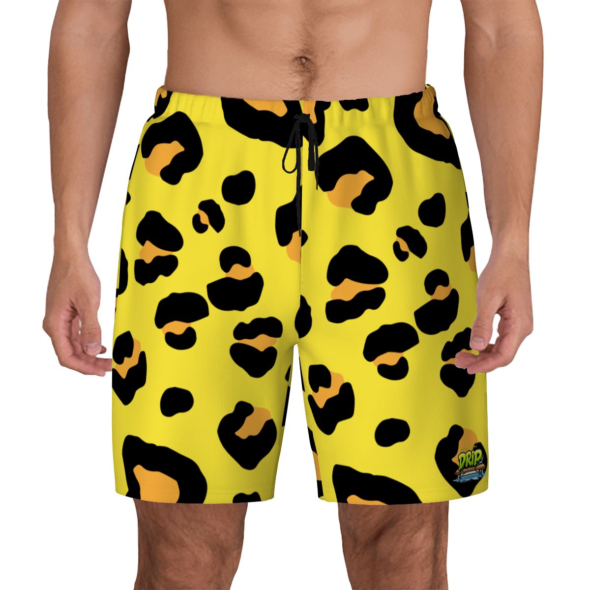 W2W Pro Mesh Hybrid Shorts - Drip Bench Leopard Yellow