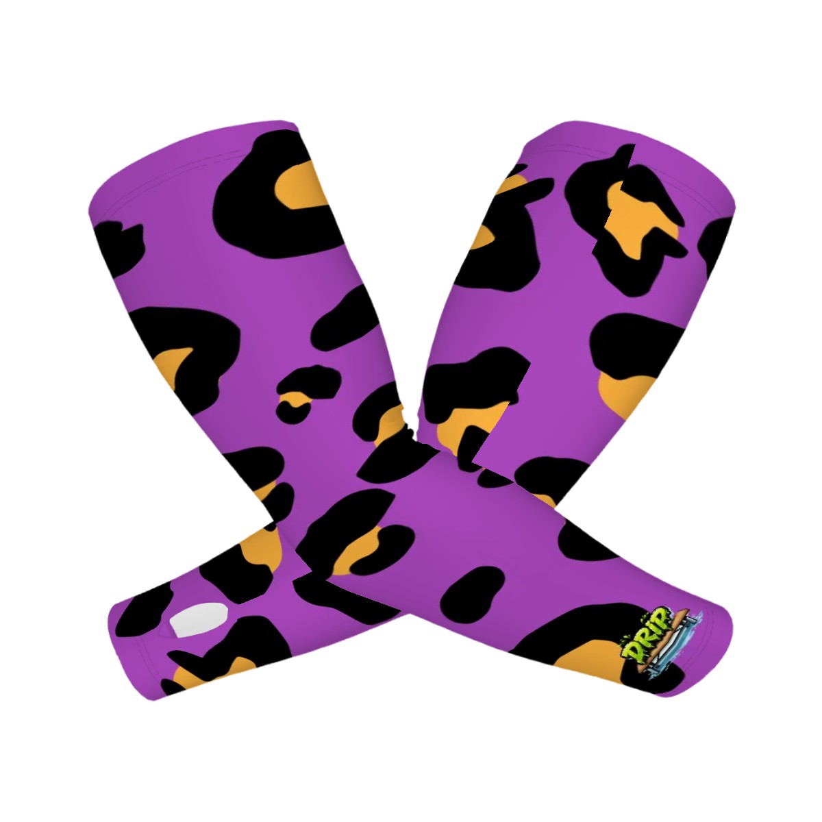 Drip Bench Performance Arm Sleeves - Drip Bench Leopard Dark Purple