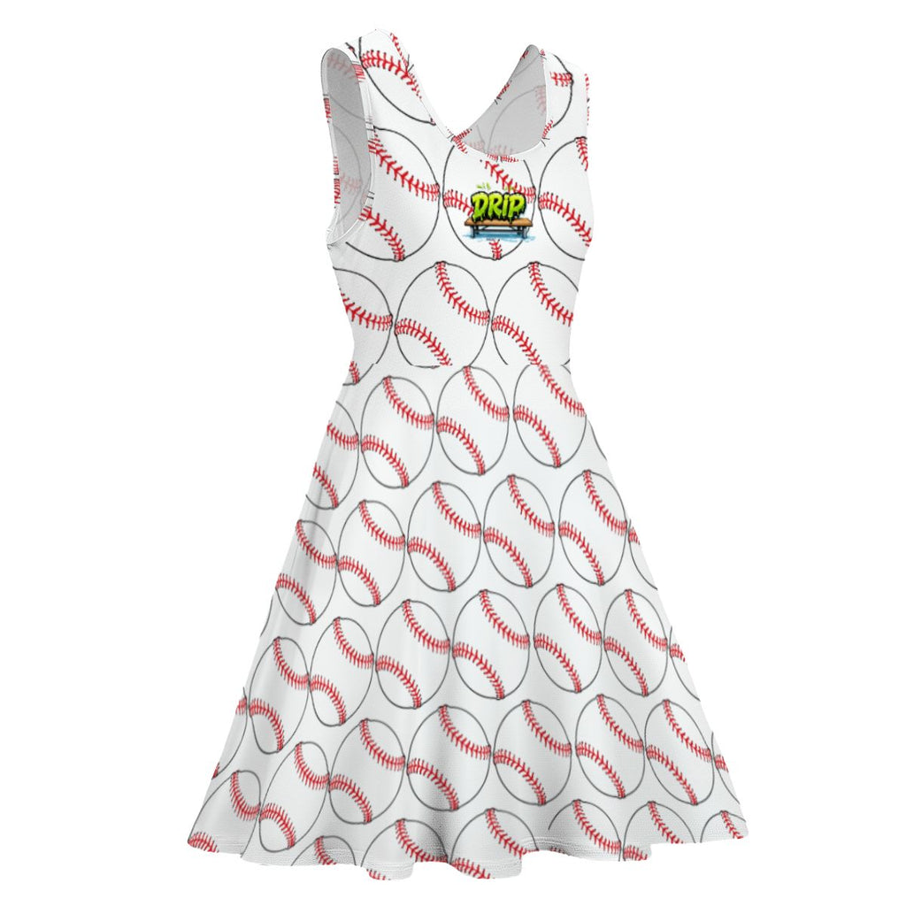 Women's Game Day Dress - Classic Baseball White