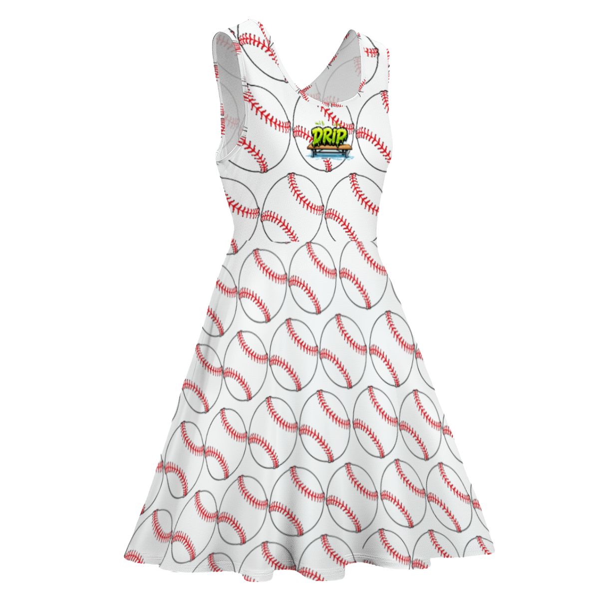 Women's Game Day Dress - Classic Baseball White