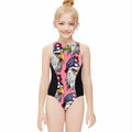 Girls One Piece Swimsuit - Eagles Fly Pink