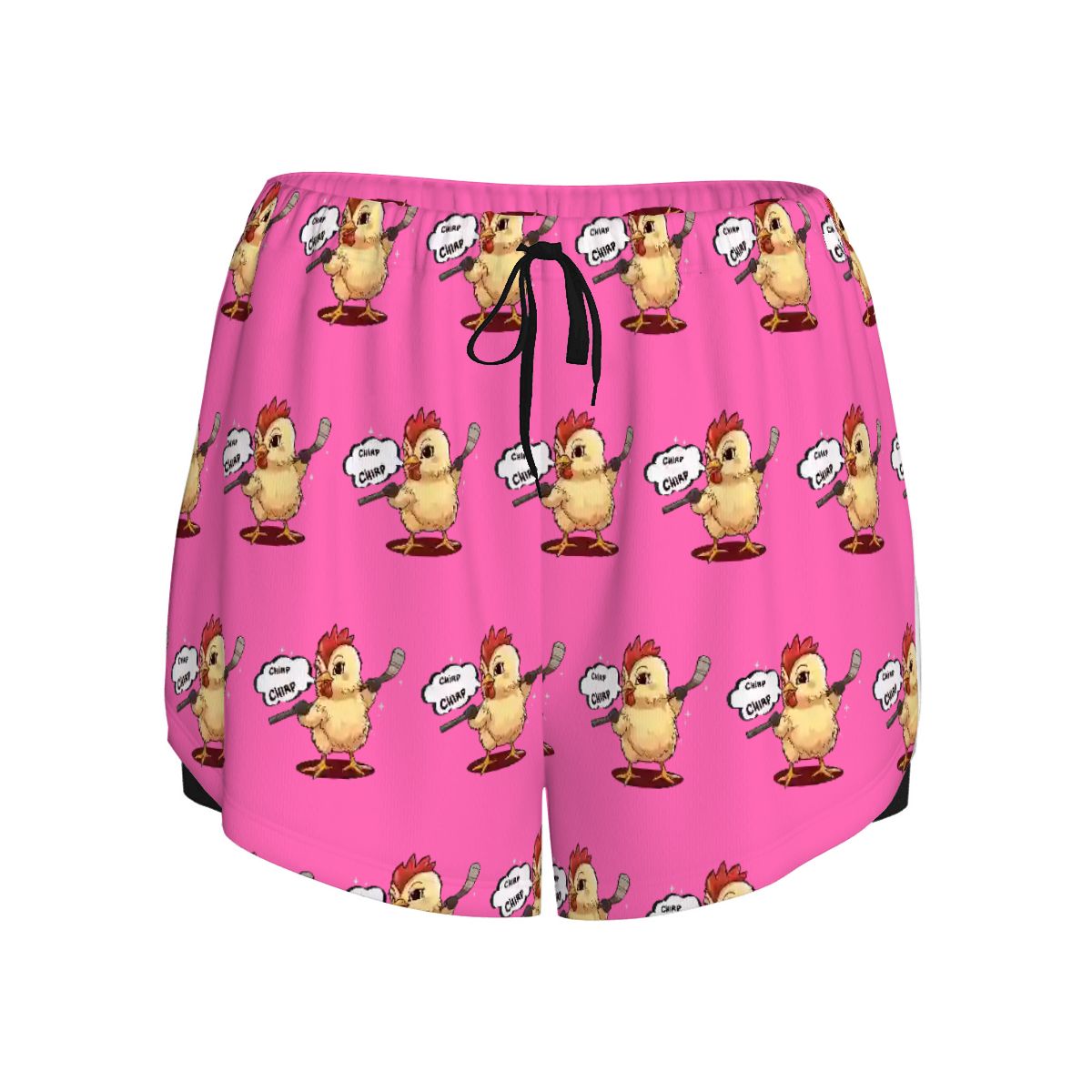 Drip Bench Women's Shorts - Hockey Chirp Chirp Pink