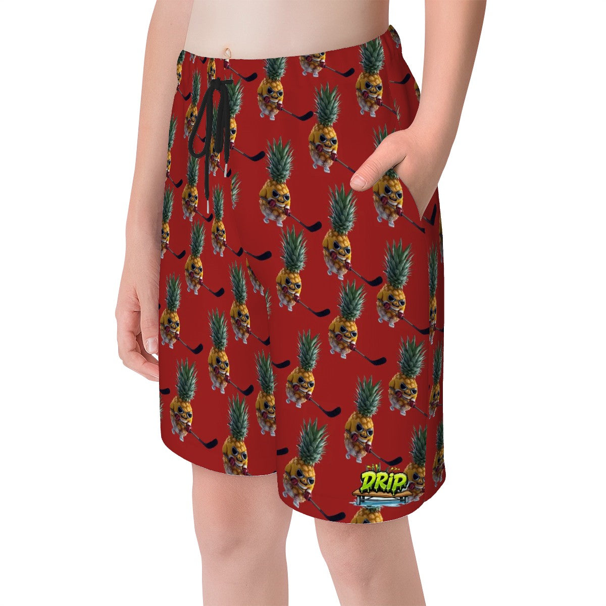 Youth Swim Shorts - Piney Snipes Classic Red