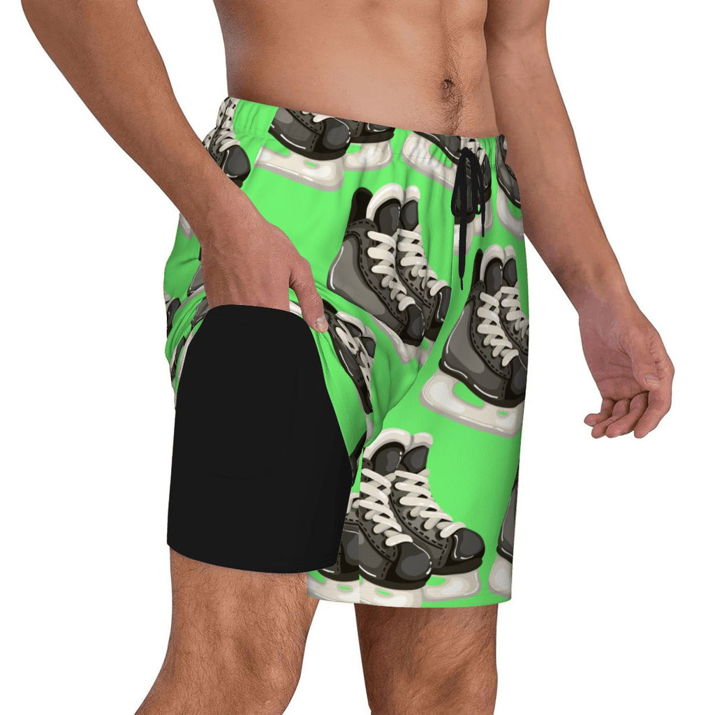 W2W Pro Mesh Hybrid Shorts - Hockey Skates Hot Green