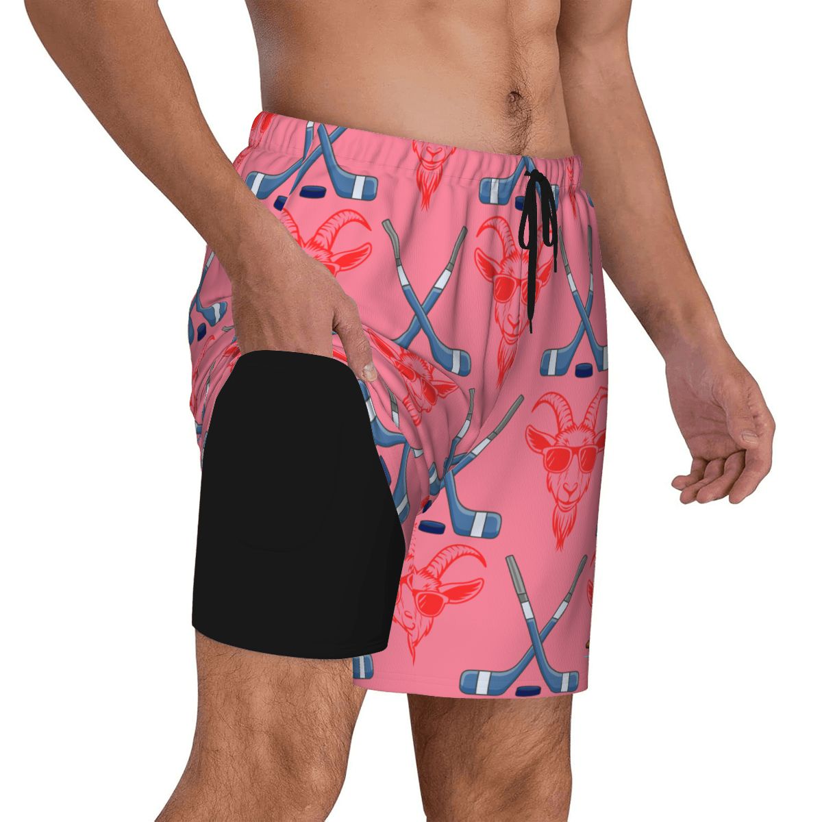 W2W Pro Mesh Hybrid Shorts - Goated Hockey Pink