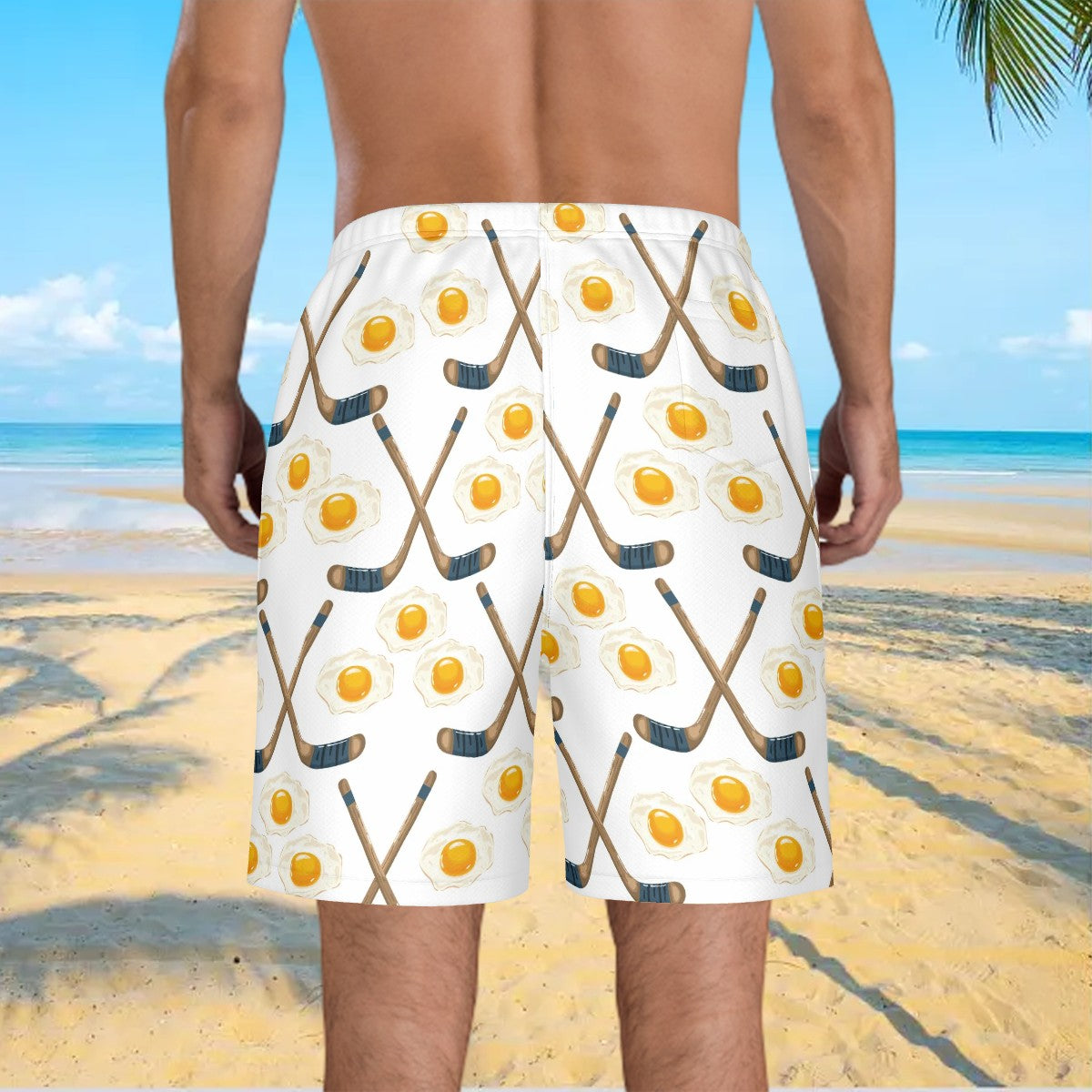 Men/Teen Swim Shorts - Sunnyside Snipes White