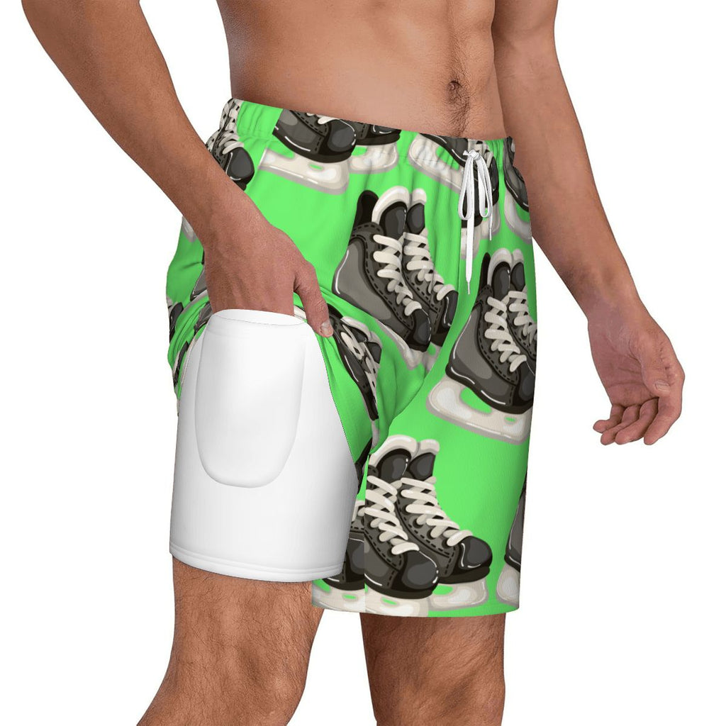 W2W Pro Mesh Hybrid Shorts - Hockey Skates Hot Green
