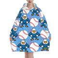 Adult Blanket Sweatshirt - Stars and Strikes Sky Blue