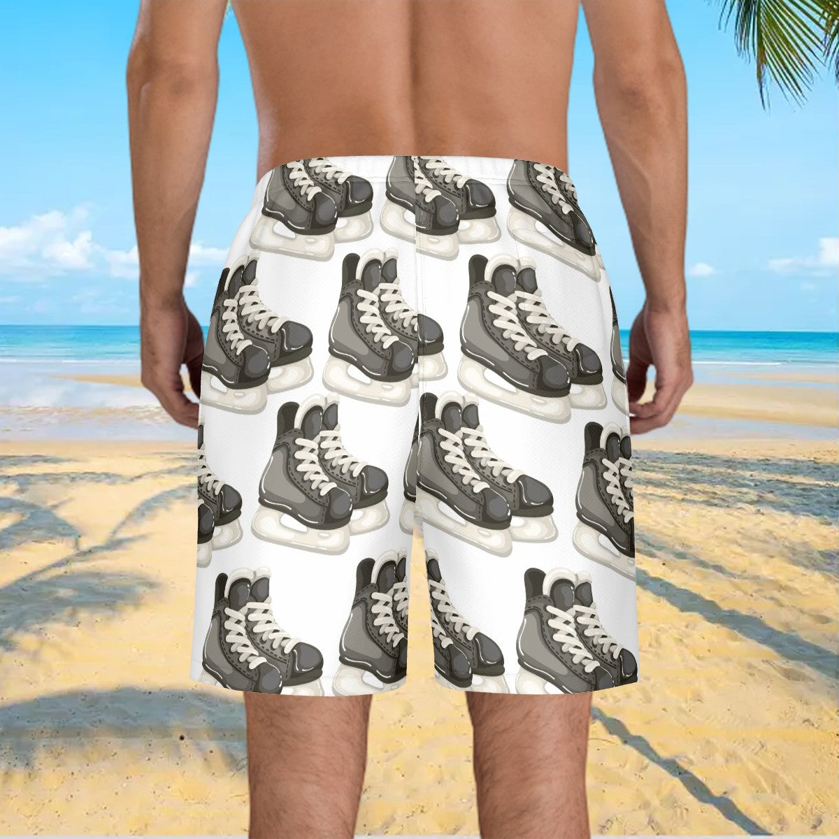 Water to Workout Hybrid Shorts - Hockey Skates White