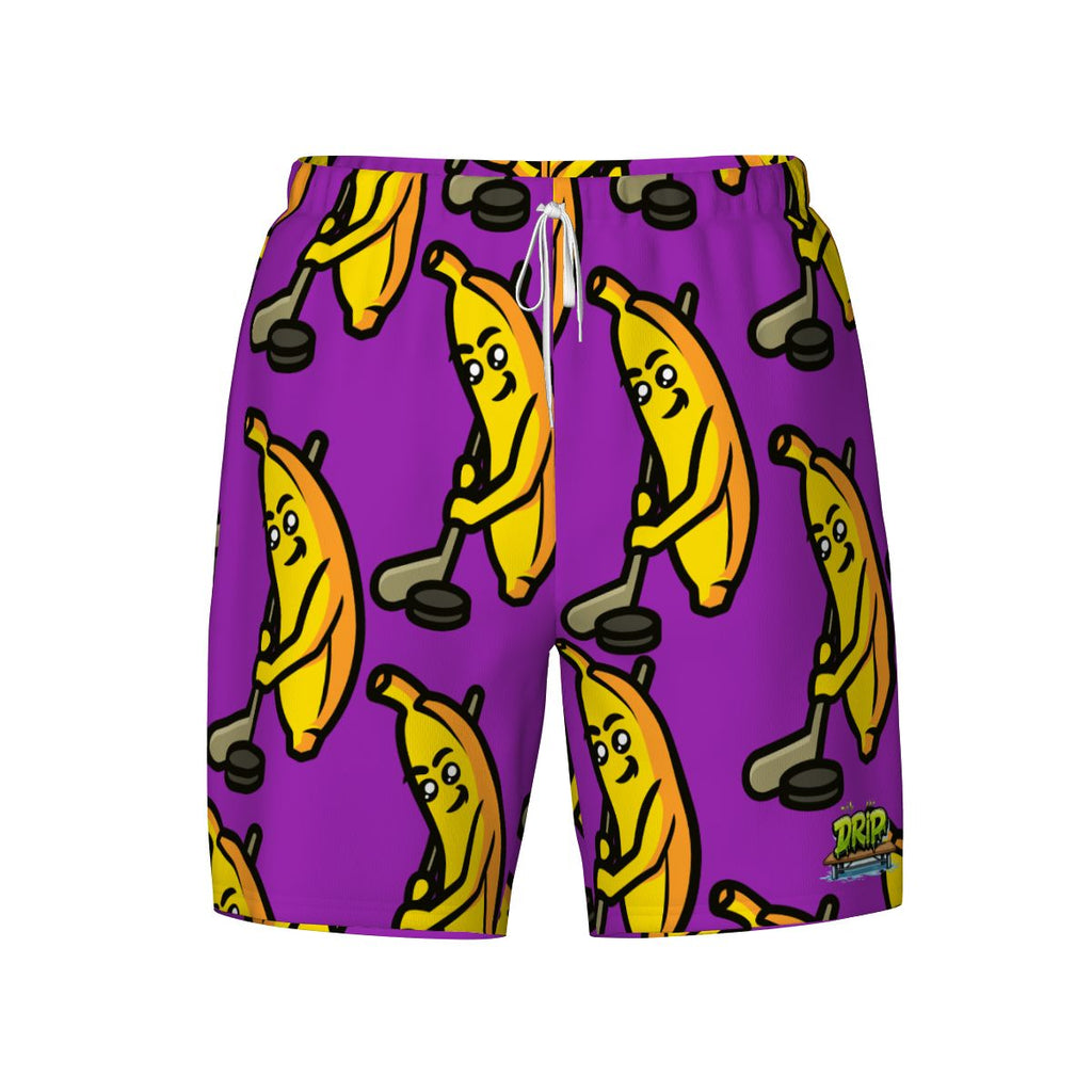 W2W Pro Mesh Hybrid Shorts - Bananas for Hockey Purple