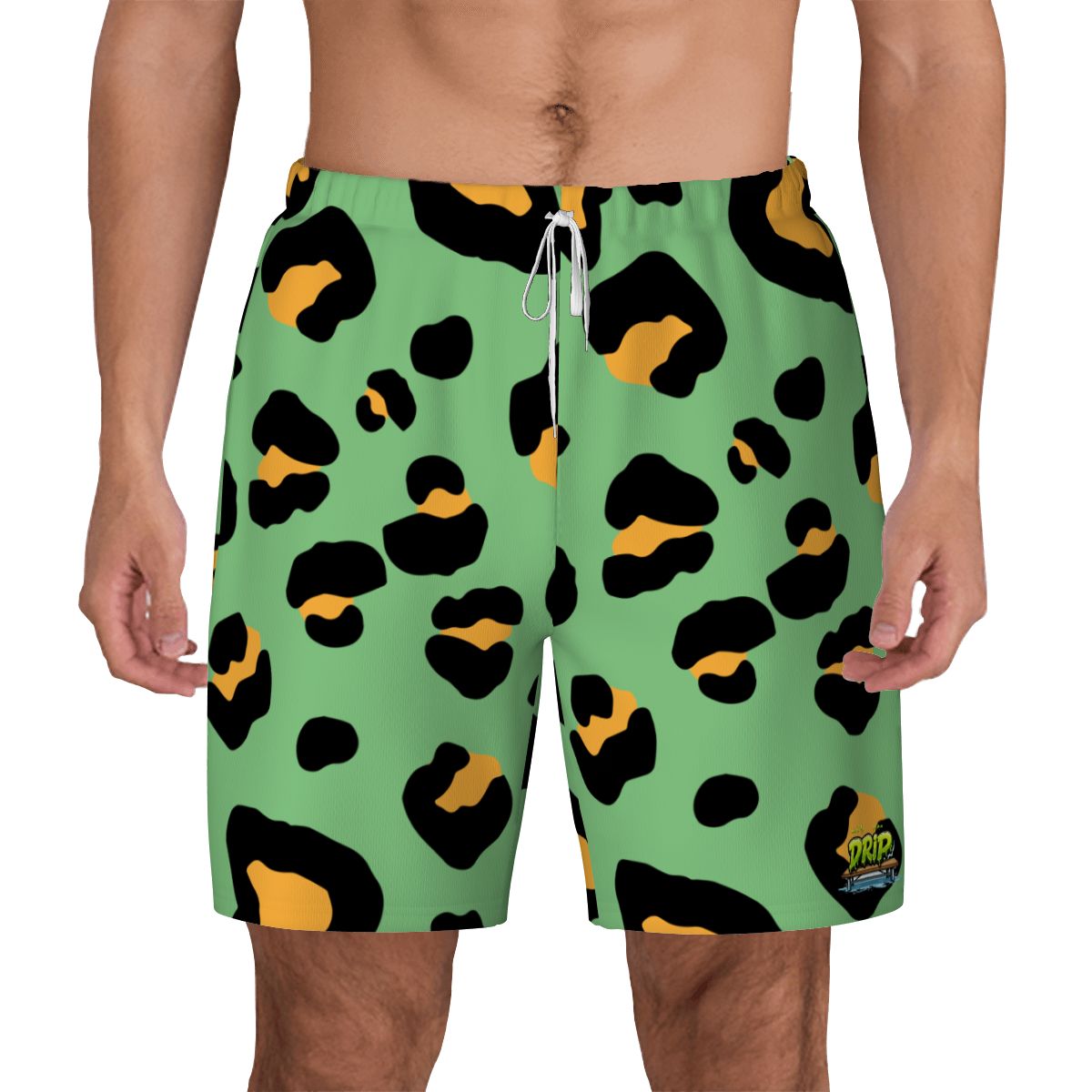 W2W Pro Mesh Hybrid Shorts - Drip Bench Leopard Green