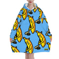 Adult Blanket Sweatshirt - Bananas for Hockey Sky Blue