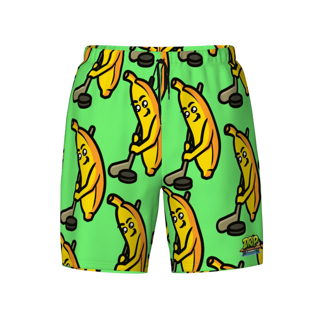 W2W Pro Mesh Hybrid Shorts - Bananas for Hockey Hot Green