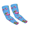 Drip Bench Performance Arm Sleeves - Pickle Flamingo Sky Blue