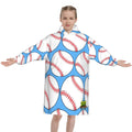 Youth Blanket Sweatshirt - Baseballs Classic Blue