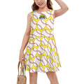 Girls Game Day Dress - Classic Baseball Yellow
