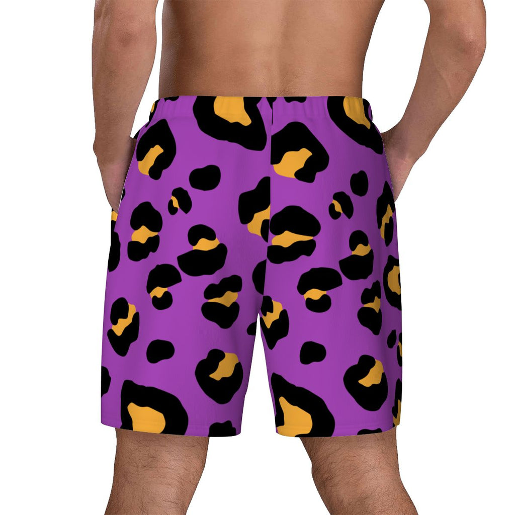 W2W Pro Mesh Hybrid Shorts - Drip Bench Leopard Purple
