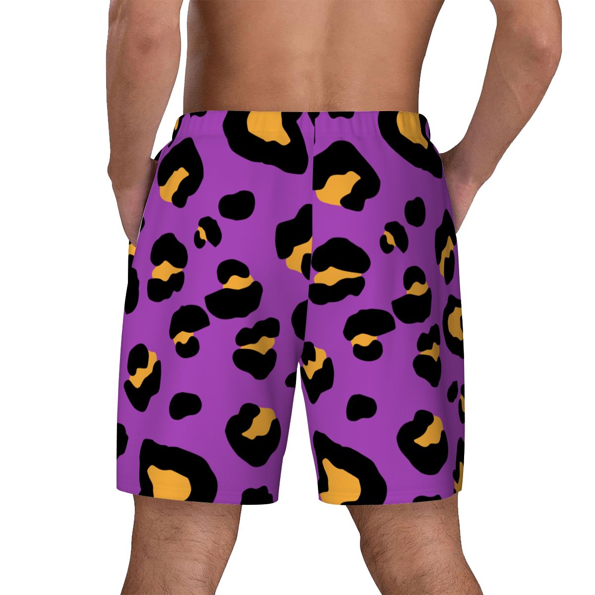 W2W Pro Mesh Hybrid Shorts - Drip Bench Leopard Purple