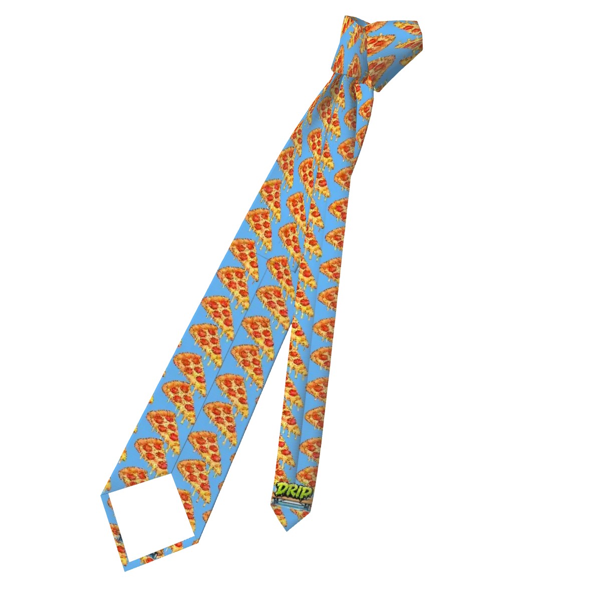 Game Day Tie - Pizza Sky Blue