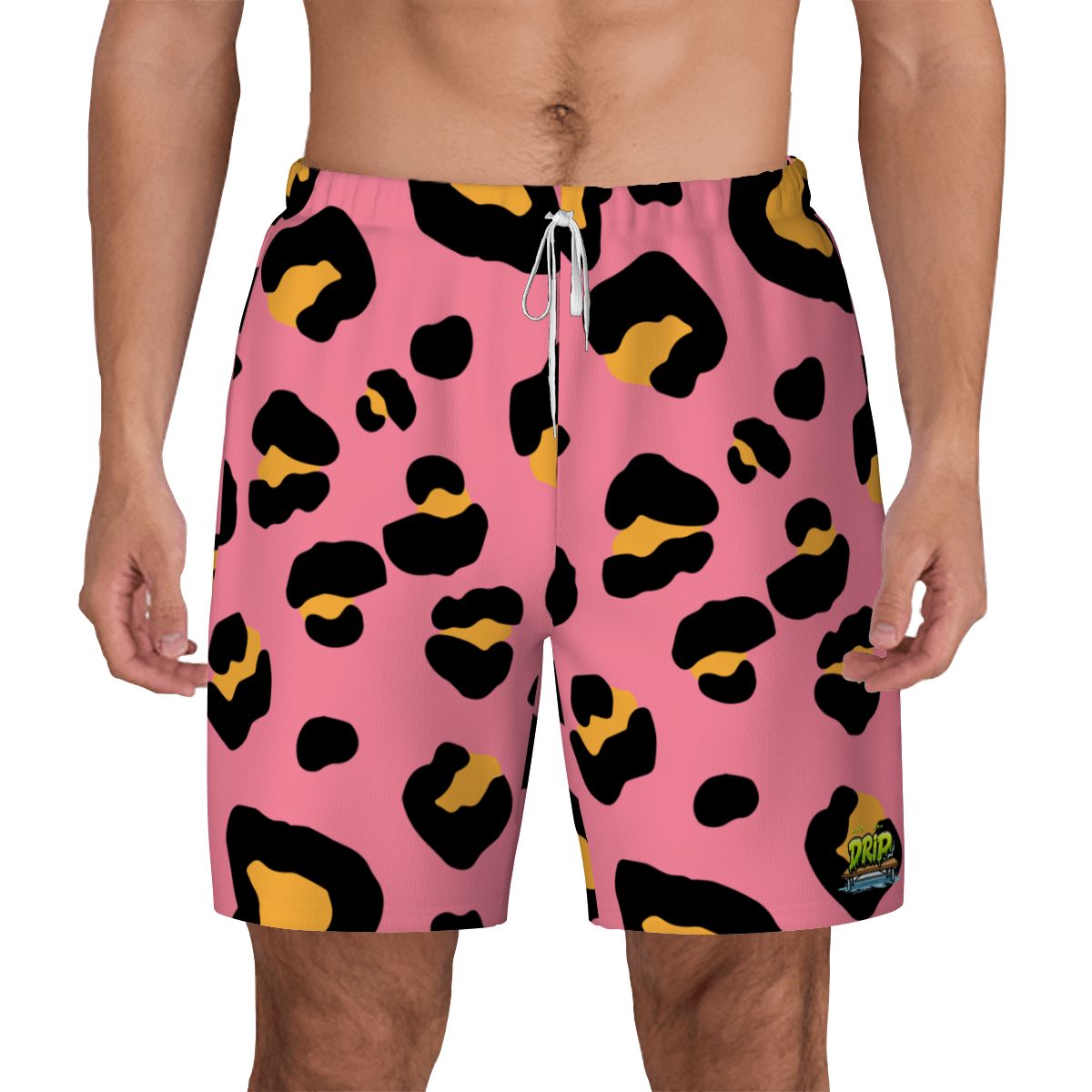 W2W Pro Mesh Hybrid Shorts - Drip Bench Leopard Pink