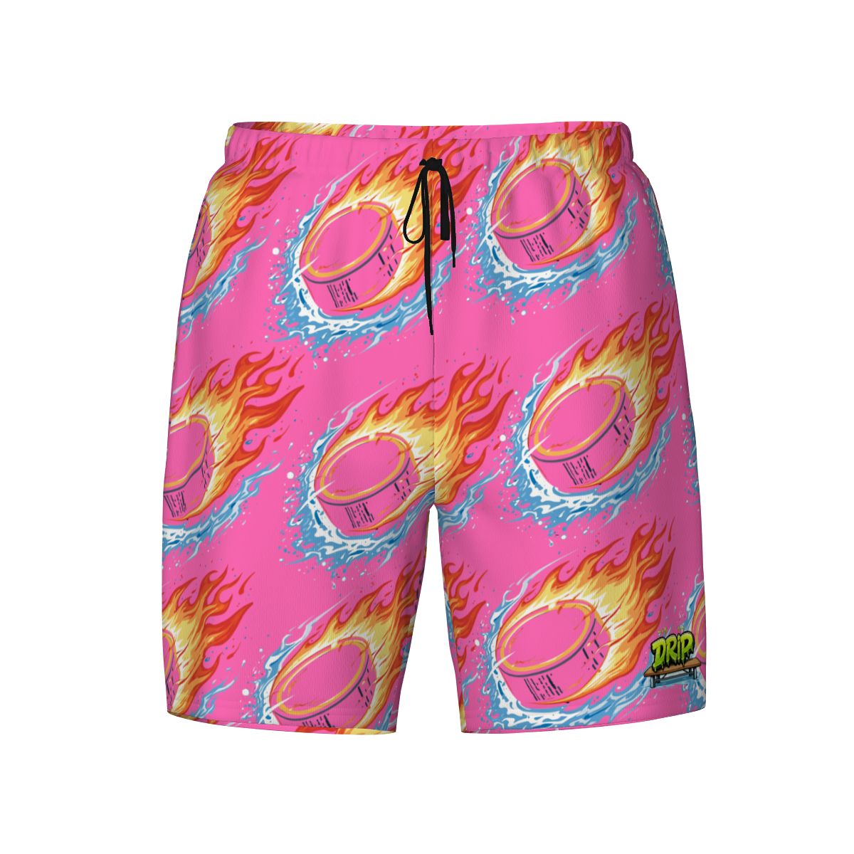 W2W Pro Mesh Hybrid Shorts - Flamin Hockey Pucks Hot Pink