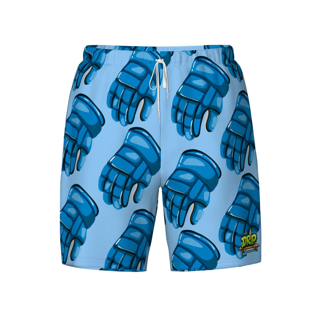 W2W Pro Mesh Hybrid Shorts - Blue Hockey Gloves Ice Blue