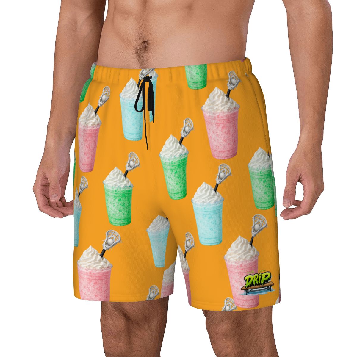 W2W Pro Mesh Hybrid Shorts - Ice Cream Lacrosse Orange