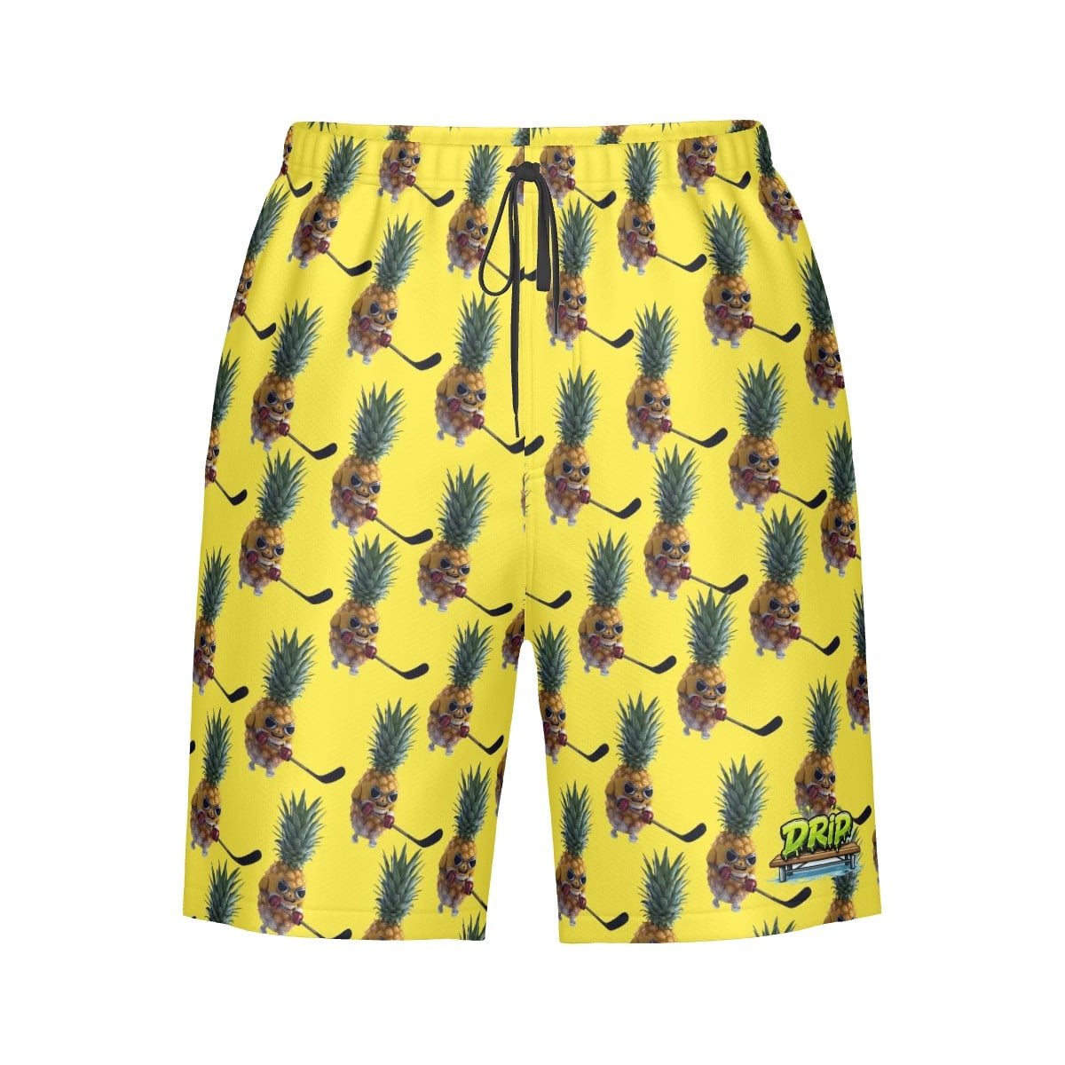 Men/Teen Swim Shorts - Piney Snipes Yellow