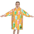 Youth Blanket Sweatshirt - Ice Cream Lacrosse Orange