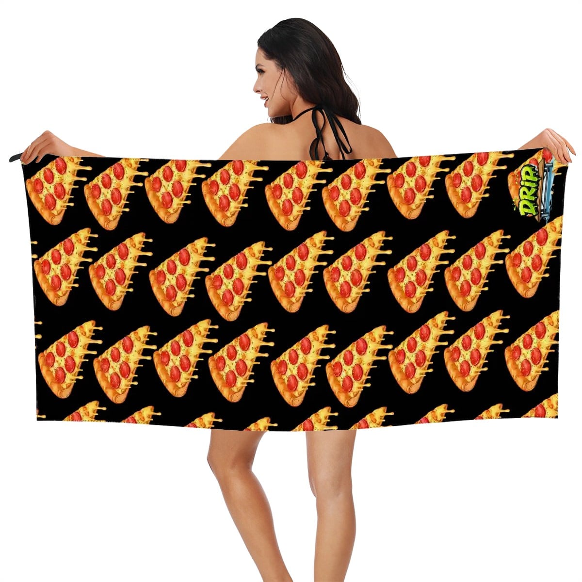 Drip Towel - Pizza Black