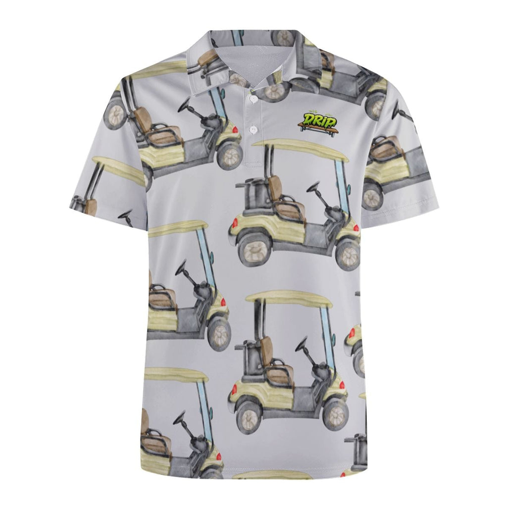 Uncle Golf Shirt - Golf Cart Grey