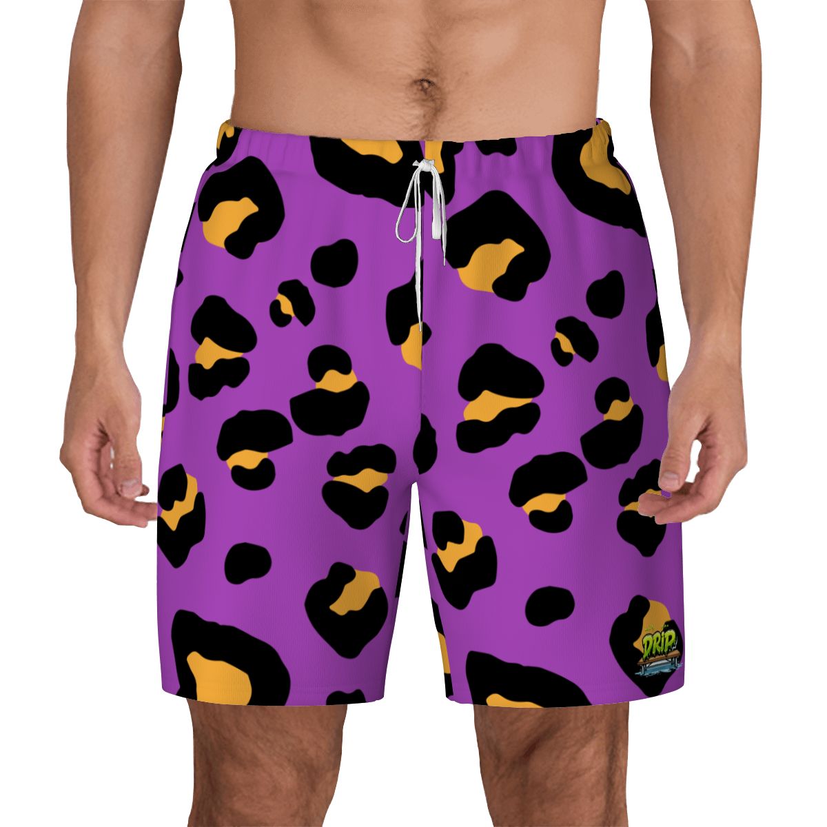 W2W Pro Mesh Hybrid Shorts - Drip Bench Leopard Purple