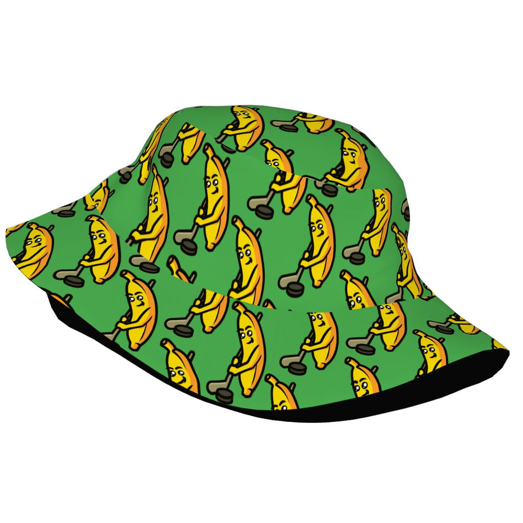 Drip Bucket Hat - Bananas for Hockey Green