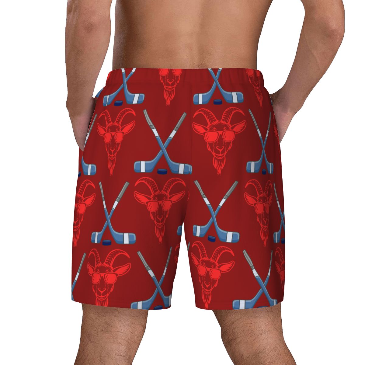 W2W Pro Mesh Hybrid Shorts - Goated Hockey Classic Red