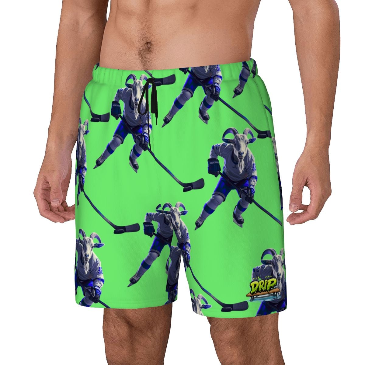 W2W Pro Mesh Hybrid Shorts - The Hockey Goat Hot Green