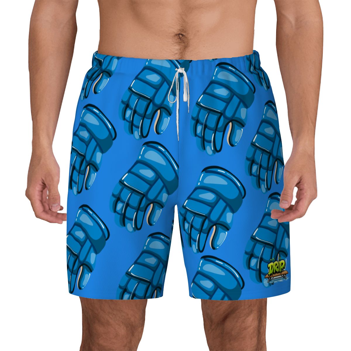 W2W Pro Mesh Hybrid Shorts - Blue Hockey Gloves Dark Blue