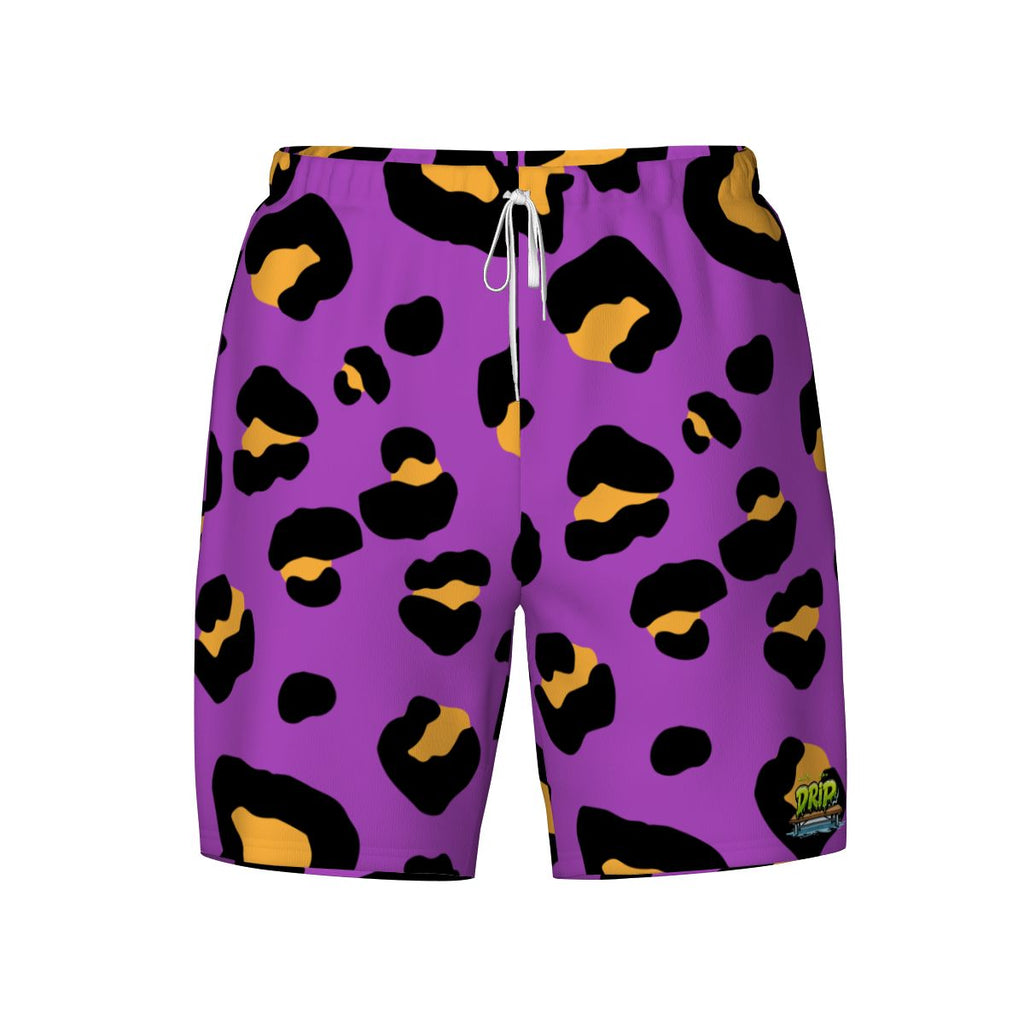 W2W Pro Mesh Hybrid Shorts - Drip Bench Leopard Purple