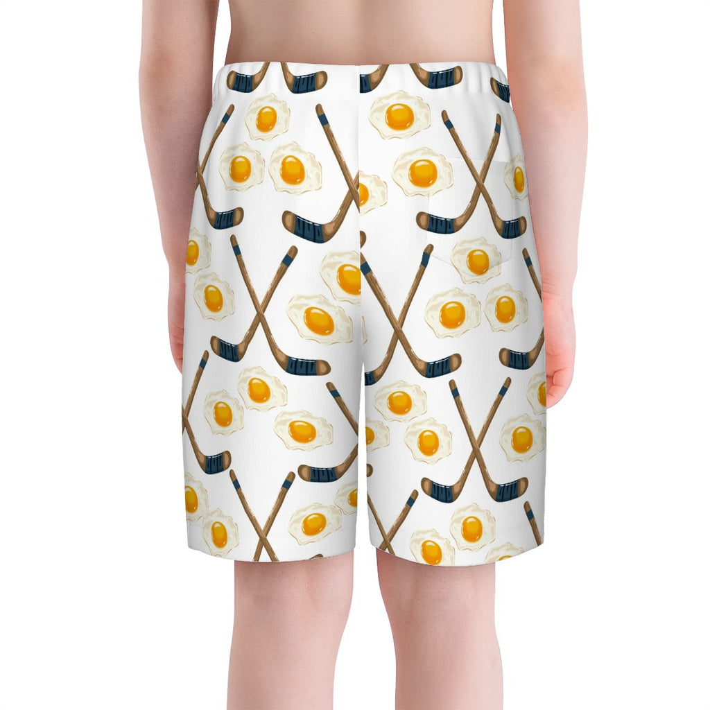 Youth Swim Shorts - Sunnyside Snipes White
