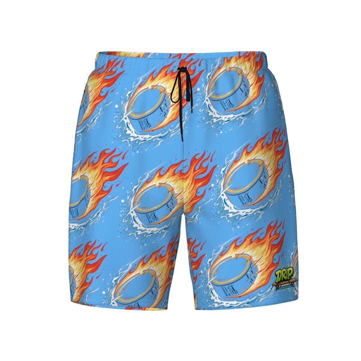 W2W Pro Mesh Hybrid Shorts - Flamin Hockey Pucks Blue