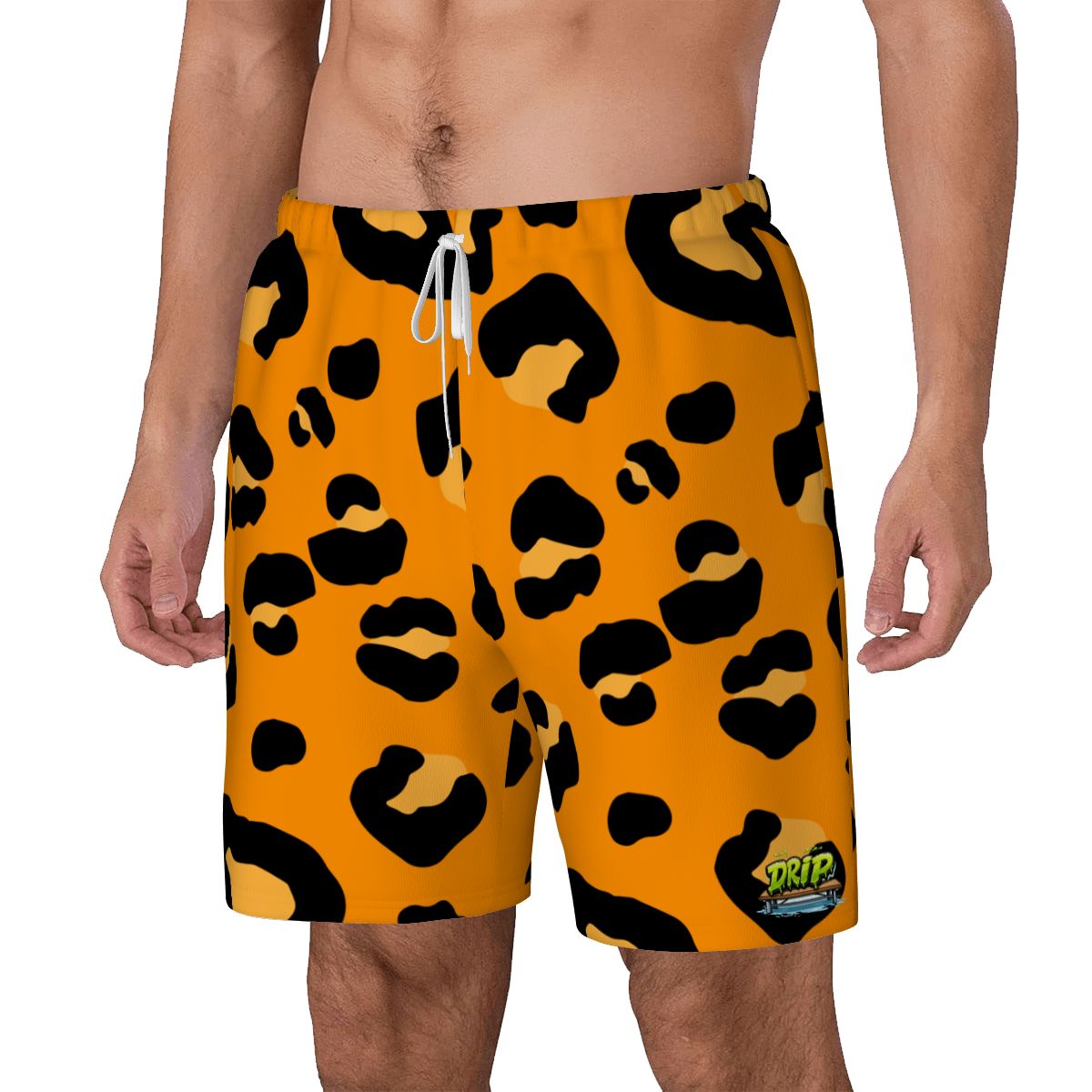 W2W Pro Mesh Hybrid Shorts - Drip Bench Leopard Orange