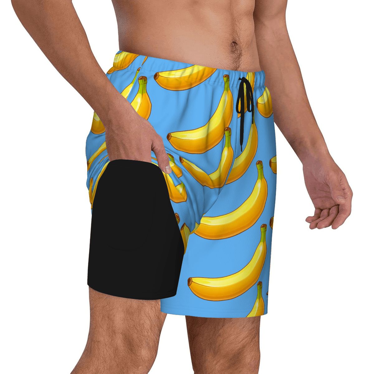 W2W Pro Mesh Hybrid Shorts - Bananas Blue