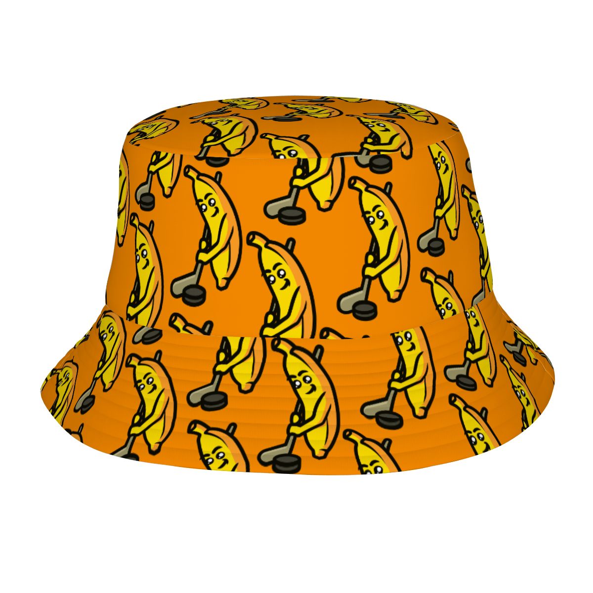 Drip Bucket Hat - Bananas for Hockey Orange