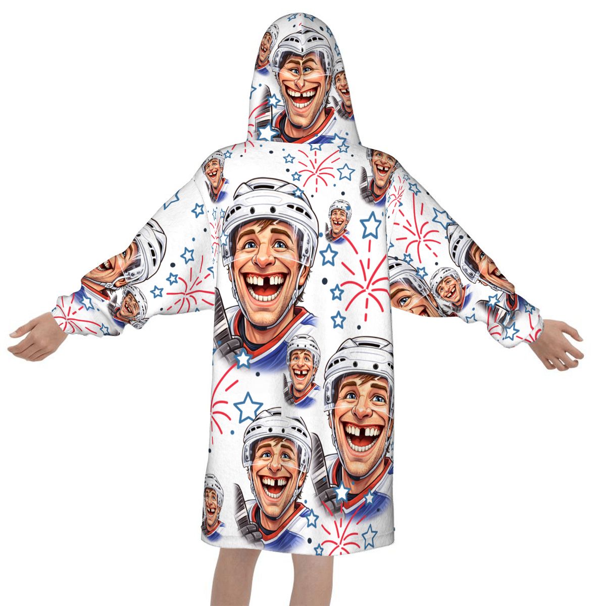 Youth Blanket Sweatshirt - Red White and Tooth