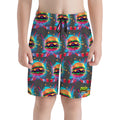 Youth Swim Shorts - Cheeseburger and Hockey Sauce Charcoal